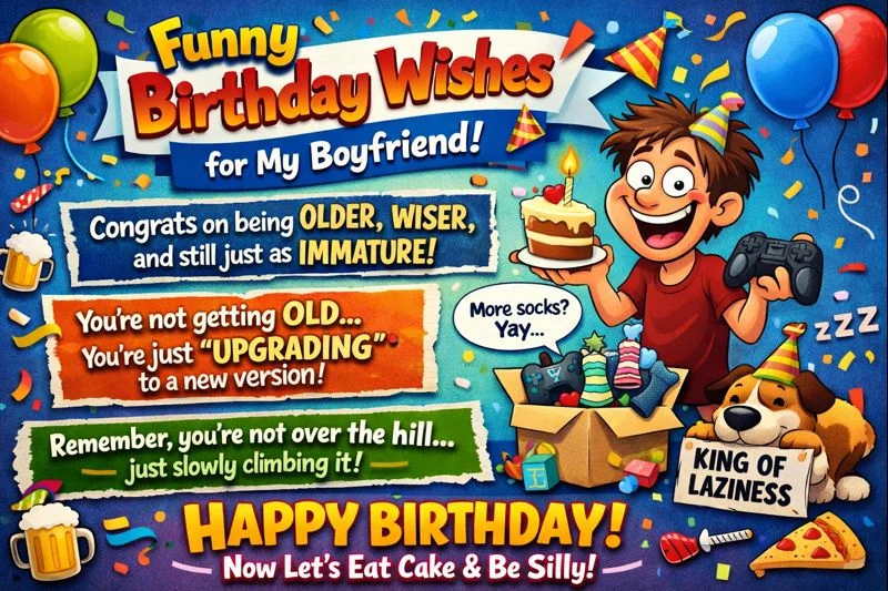  Funny Birthday Wishes for Boyfriend