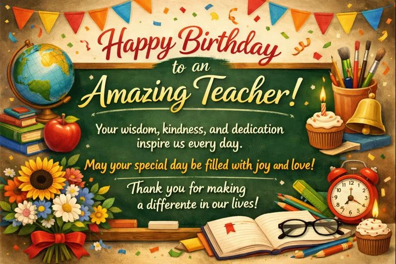 Heartfelt Teacher Birthday