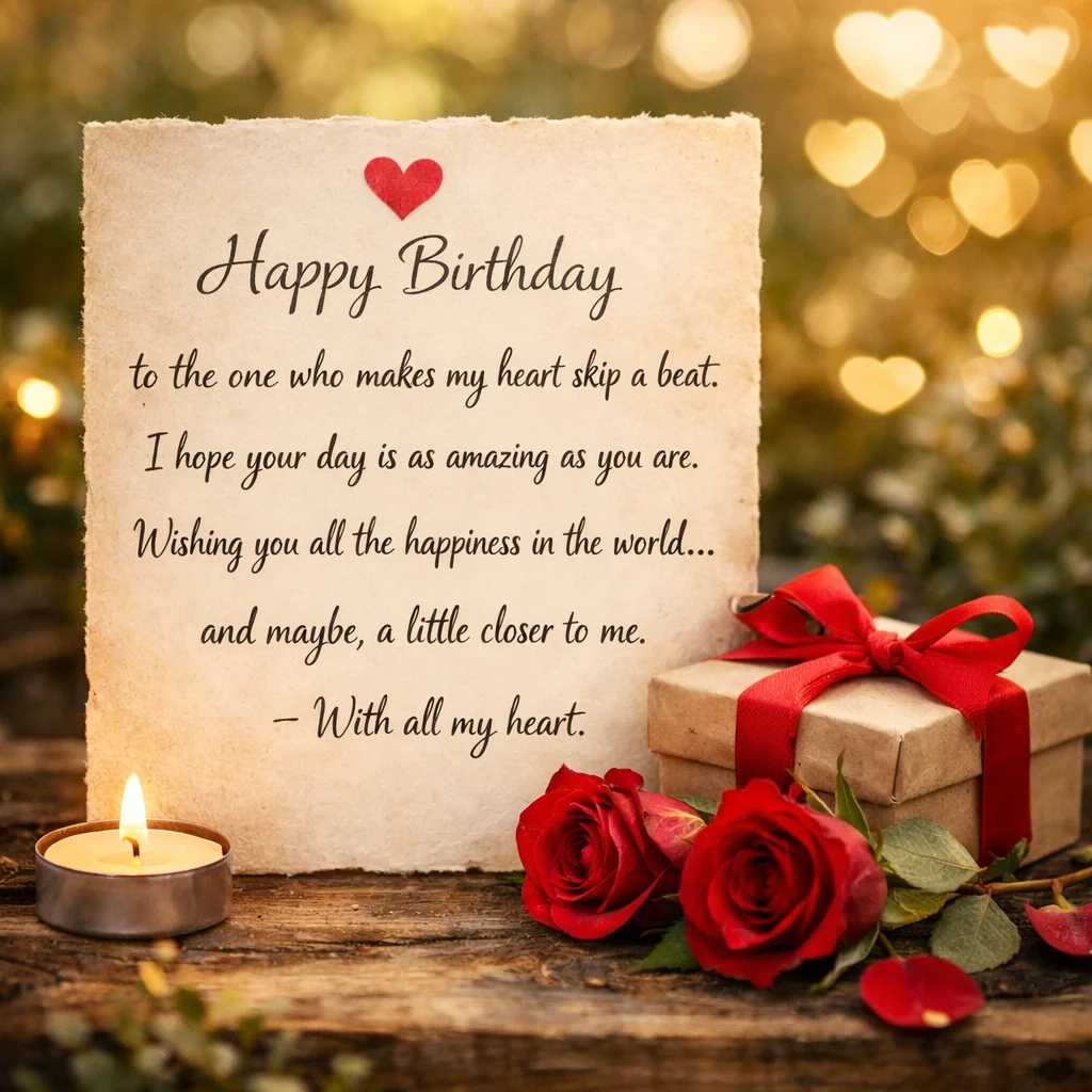 Heart Touching Birthday Wishes for Crush