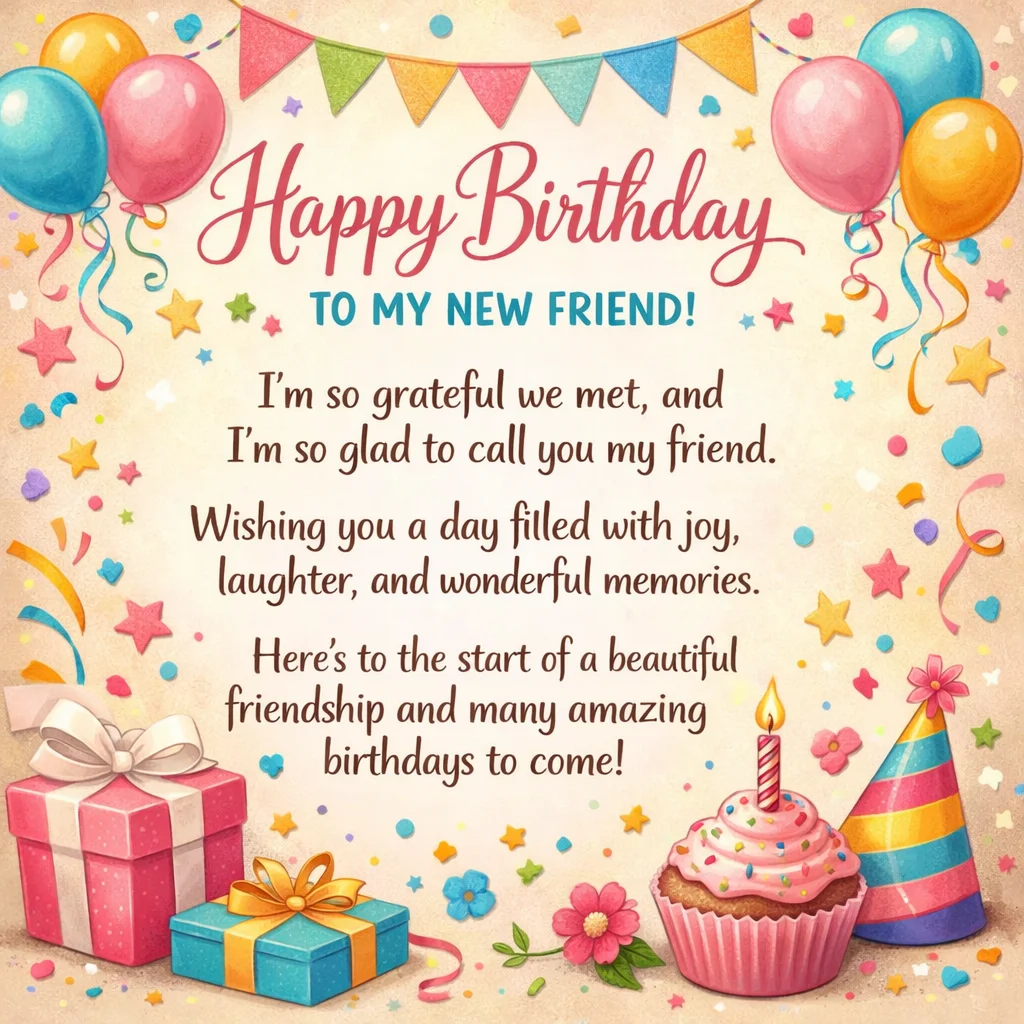 Wishes for a new friend