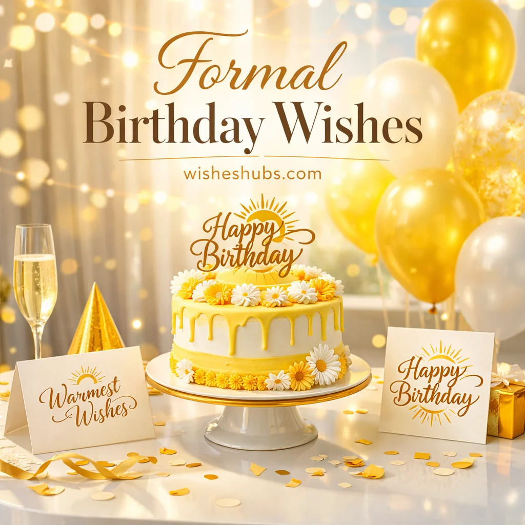 Formal Birthday Wishes
