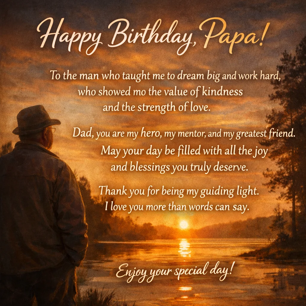 Inspirational Birthday Wishes for Papa