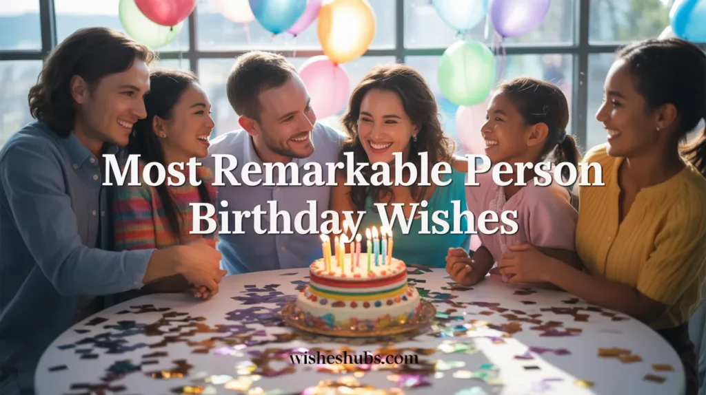 Remarkable Person Birthday Wishes
