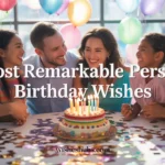 Remarkable Person Birthday Wishes