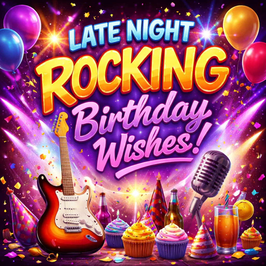 Late Night Rocking Birthday Wishes
