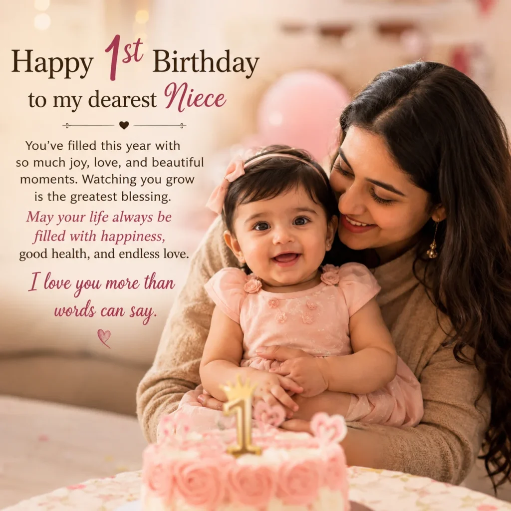 Niece 1st Birthday Wishes
