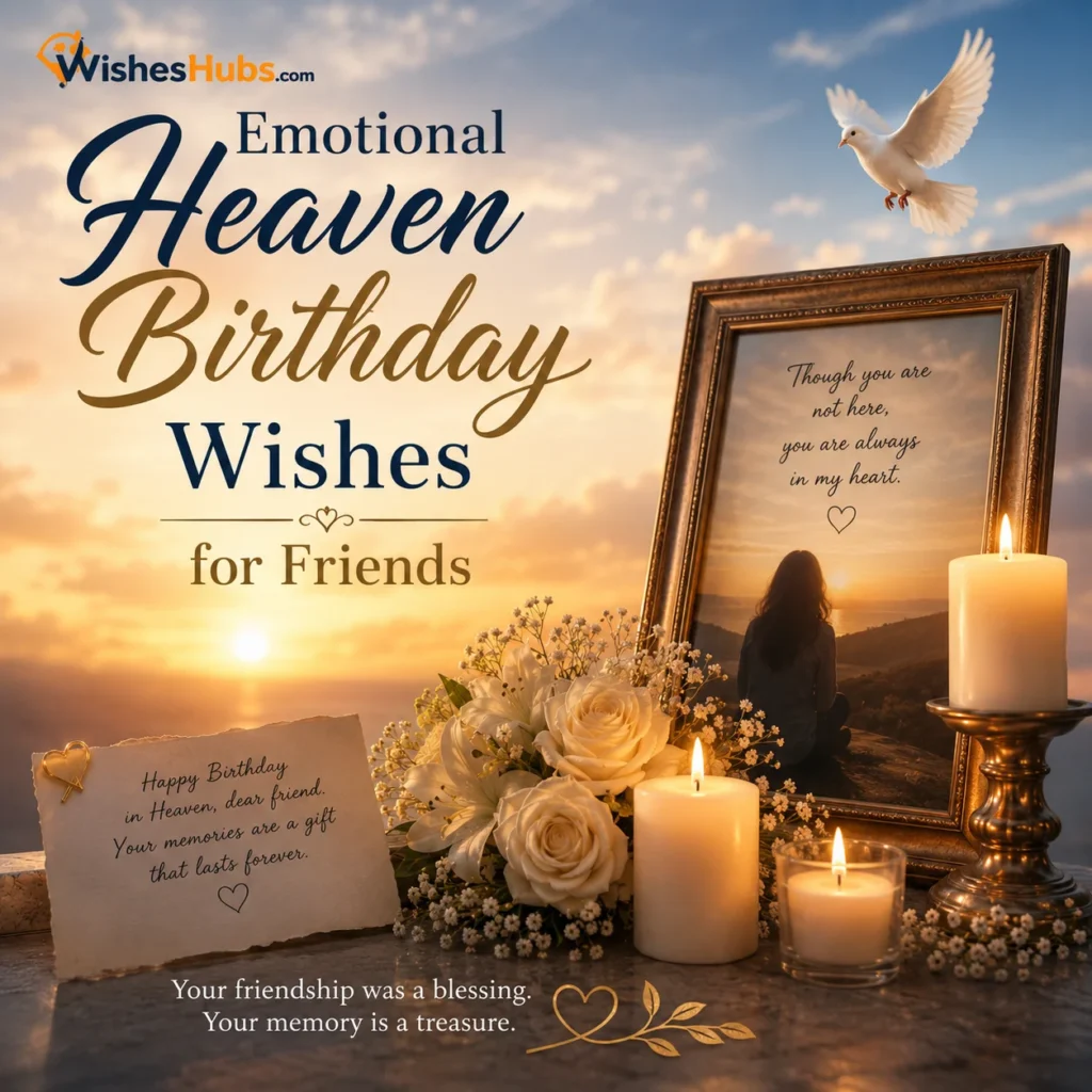 Emotional Heaven Birthday messages for Friends