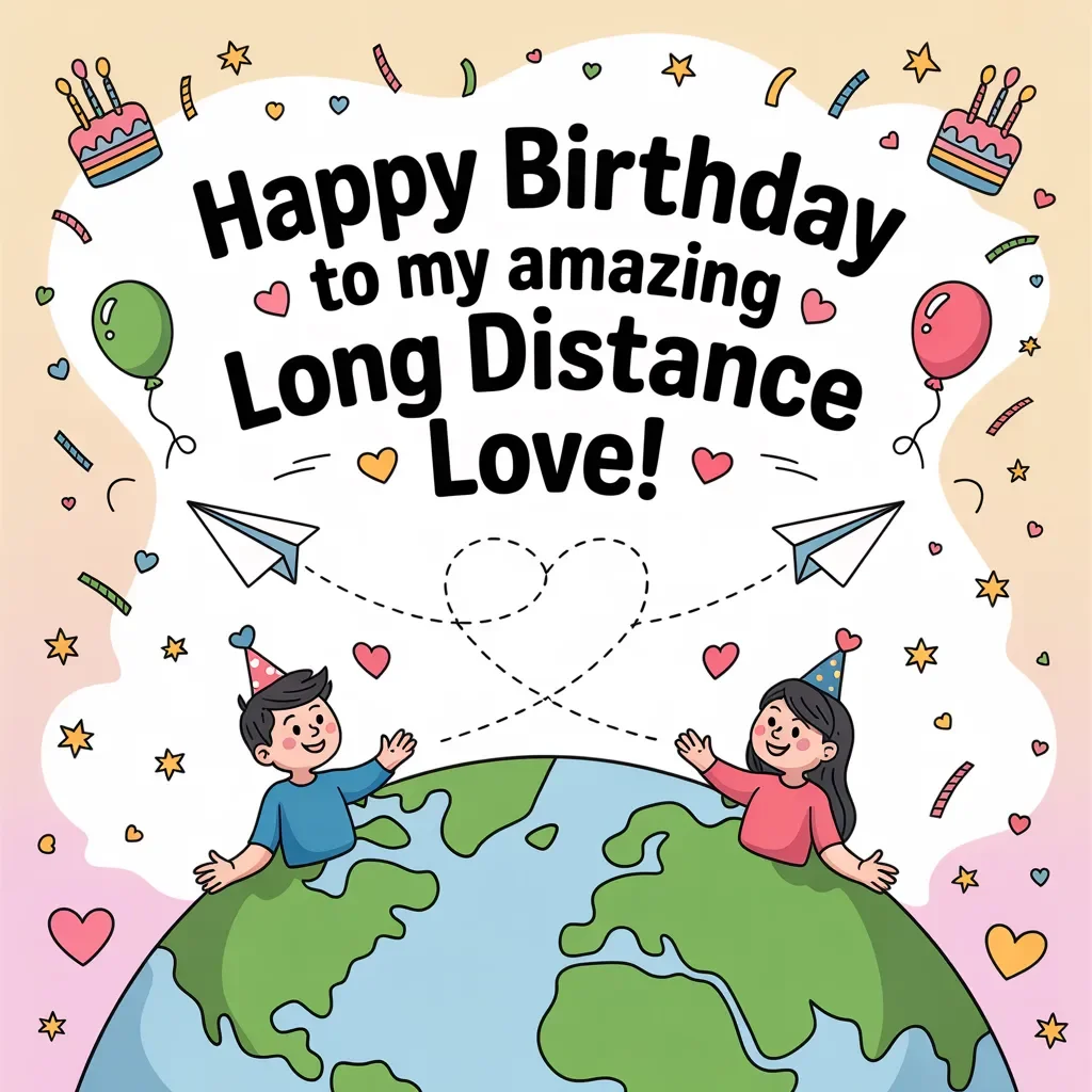 Funny Birthday Wishes for Long Distance Girlfriend