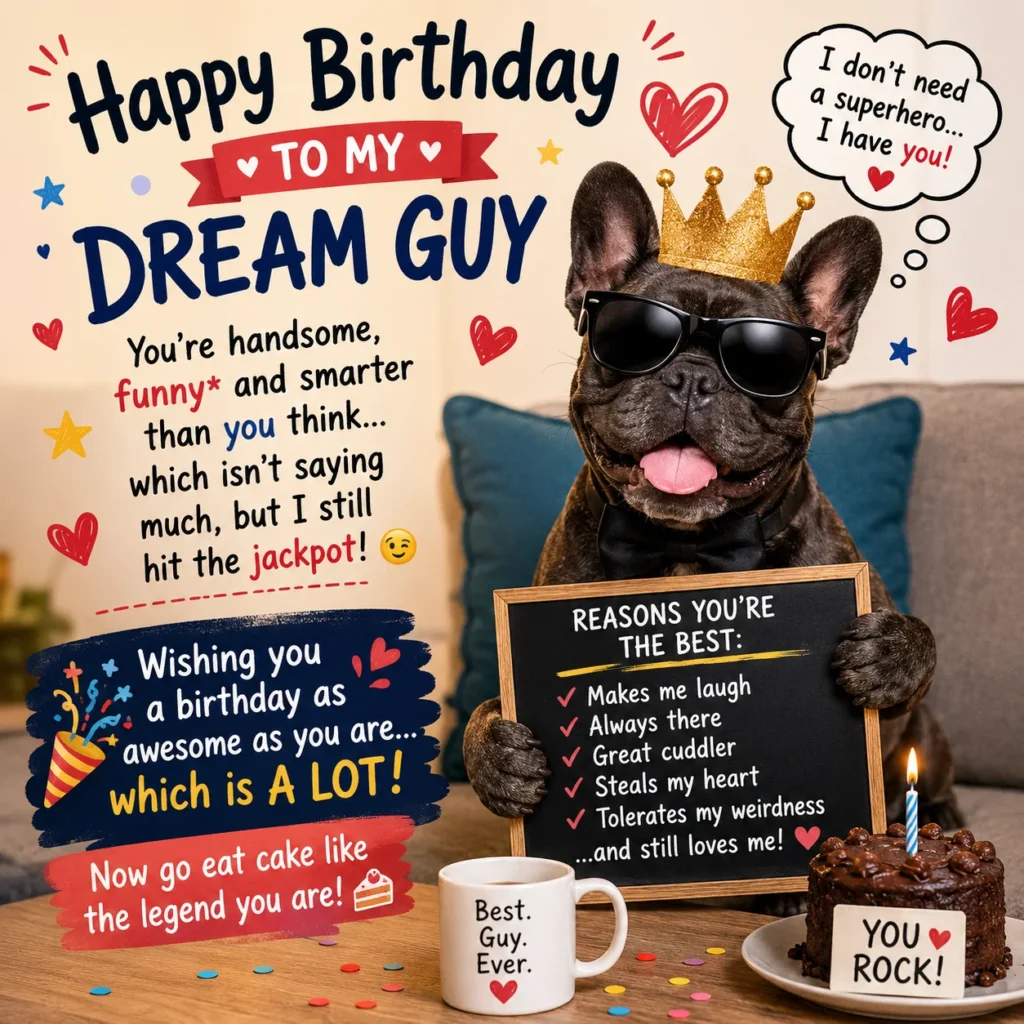 Funny Dream Guy Birthday Wishes