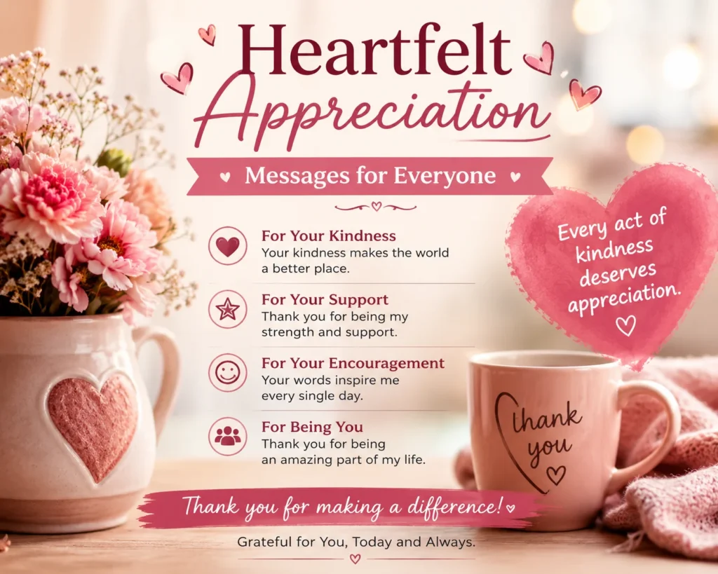 Heartfelt Appreciation Messages for Everyone
