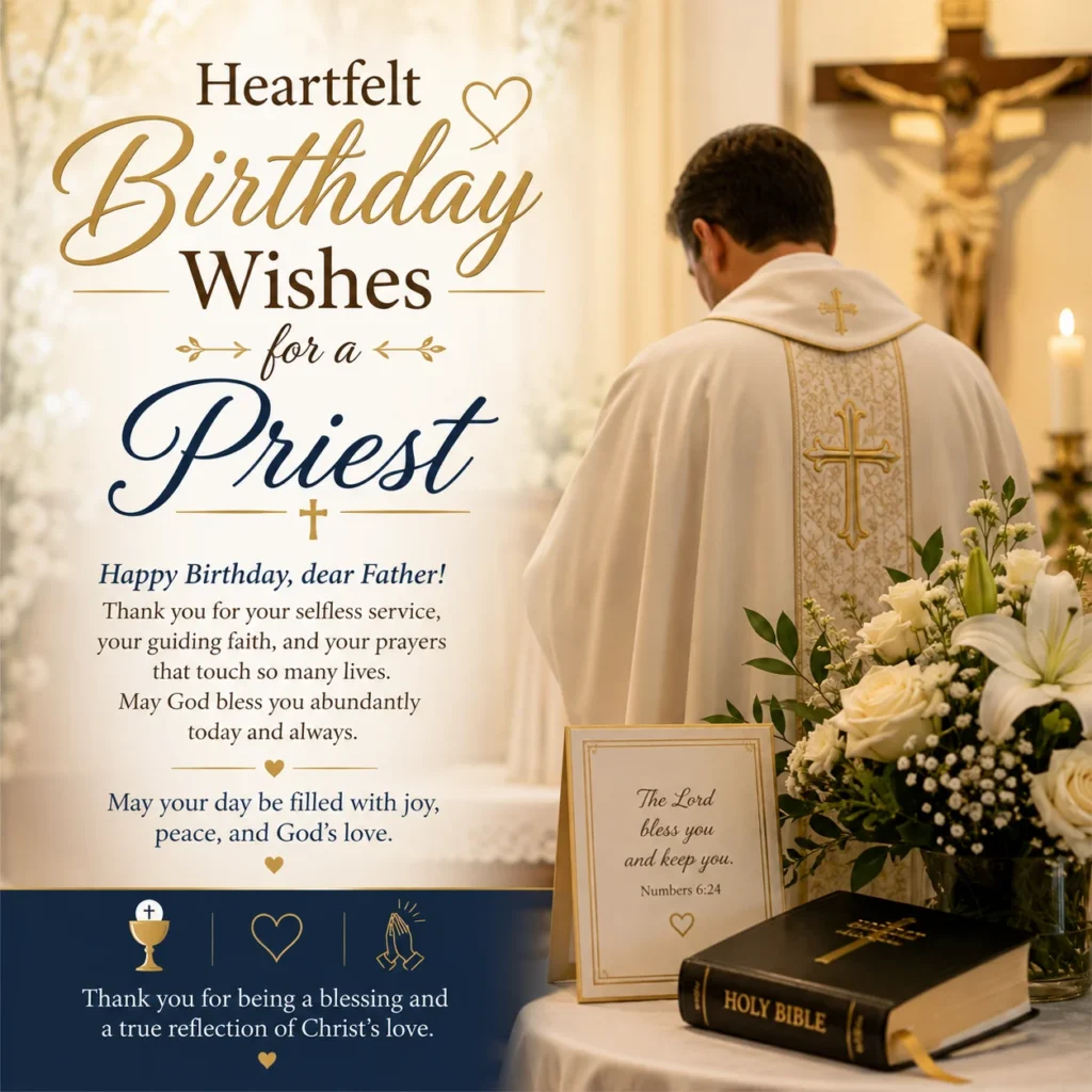 Heartfelt Birthday Wishes for a Priest
