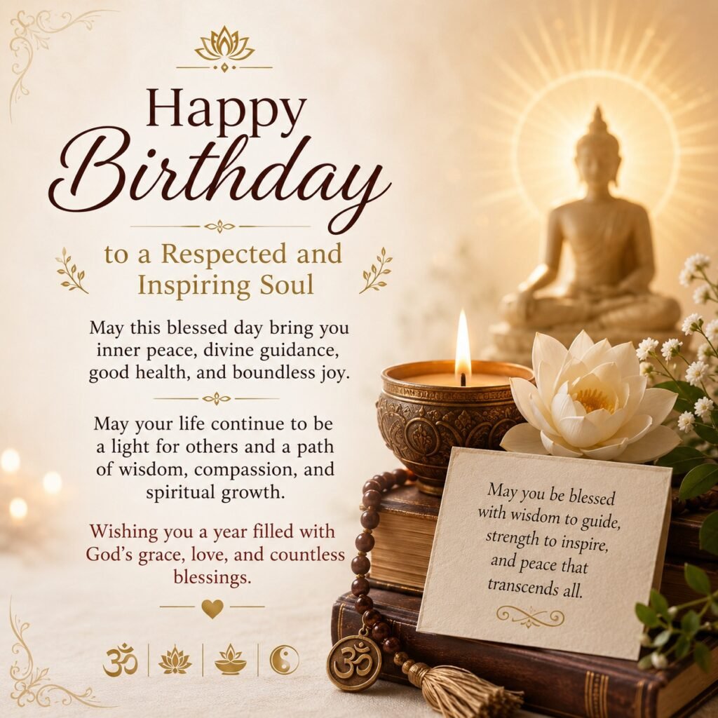 Spiritual wishes for Respected Person Birthday