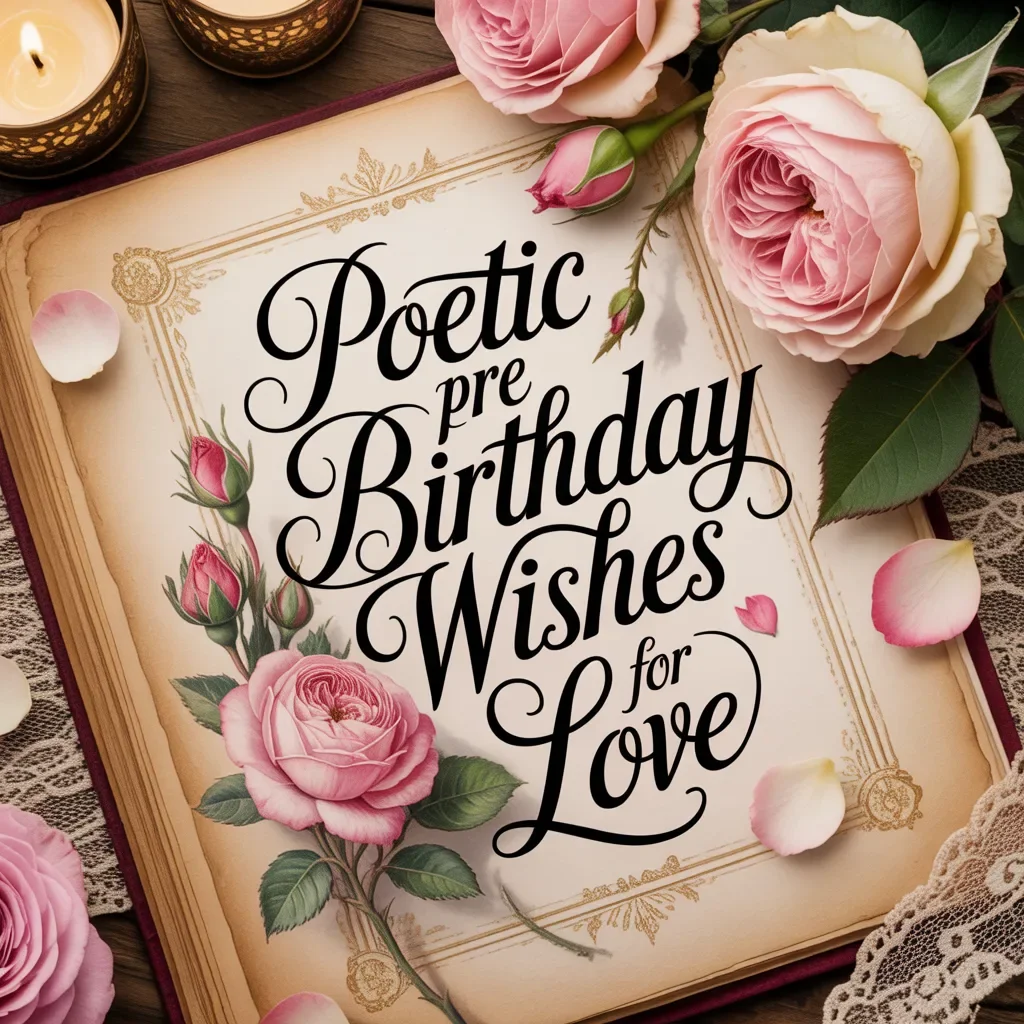 Poetic Pre Birthday Wishes for Love