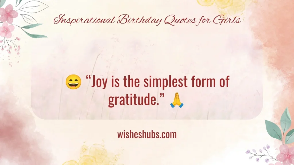 Conlusion Birthday Quotes for Girls