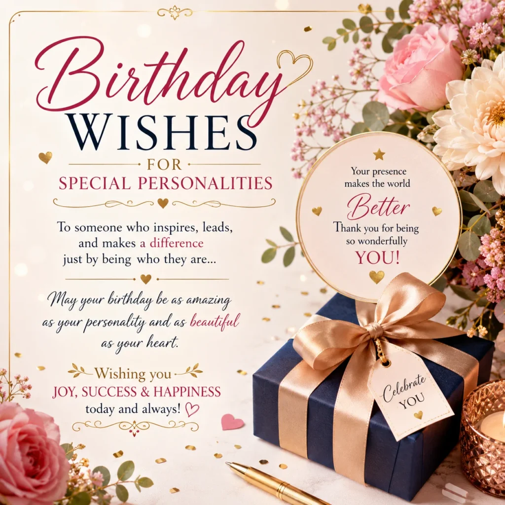 Phenomenal Birthday Wishes for Special Personalities