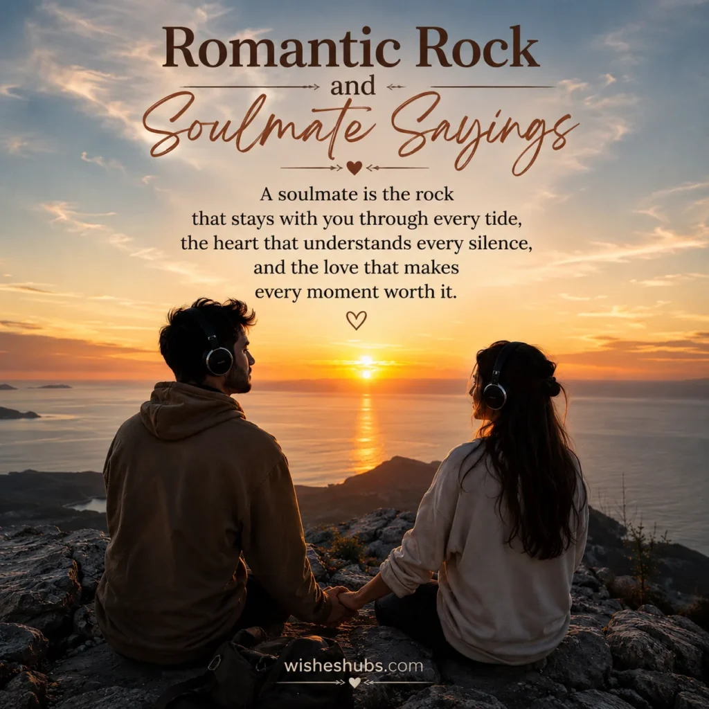 Romantic Rock and Soulmate Sayings