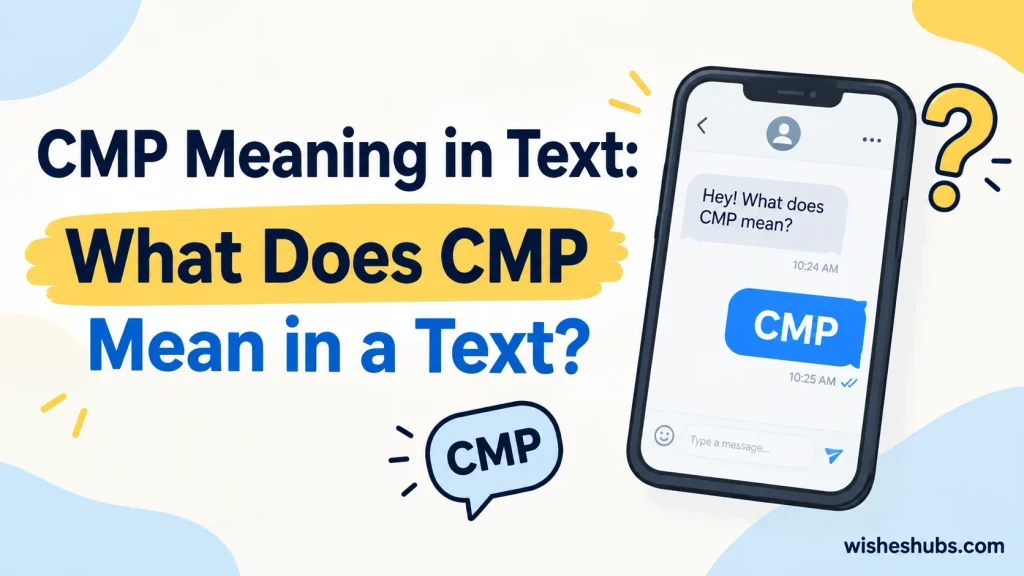 CMP Meaning in Text: What Does CMP Mean in a Text?