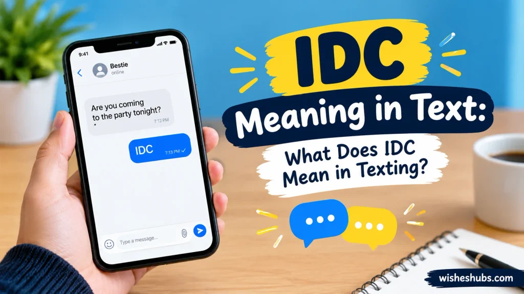 IDC Meaning in Text: What Does IDC Mean in Texting?