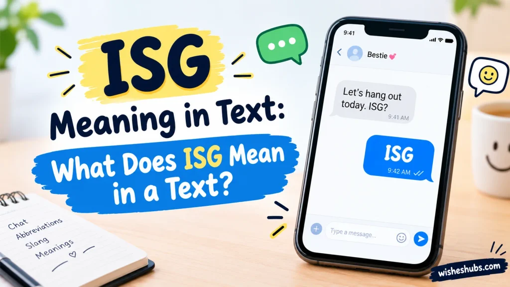 ISG Meaning in Text: What Does ISG Mean in a Text?