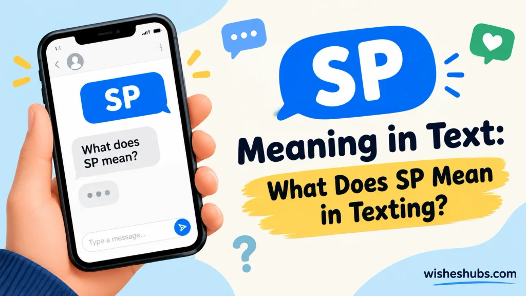 SP Meaning in Text: What Does SP Mean in Texting?