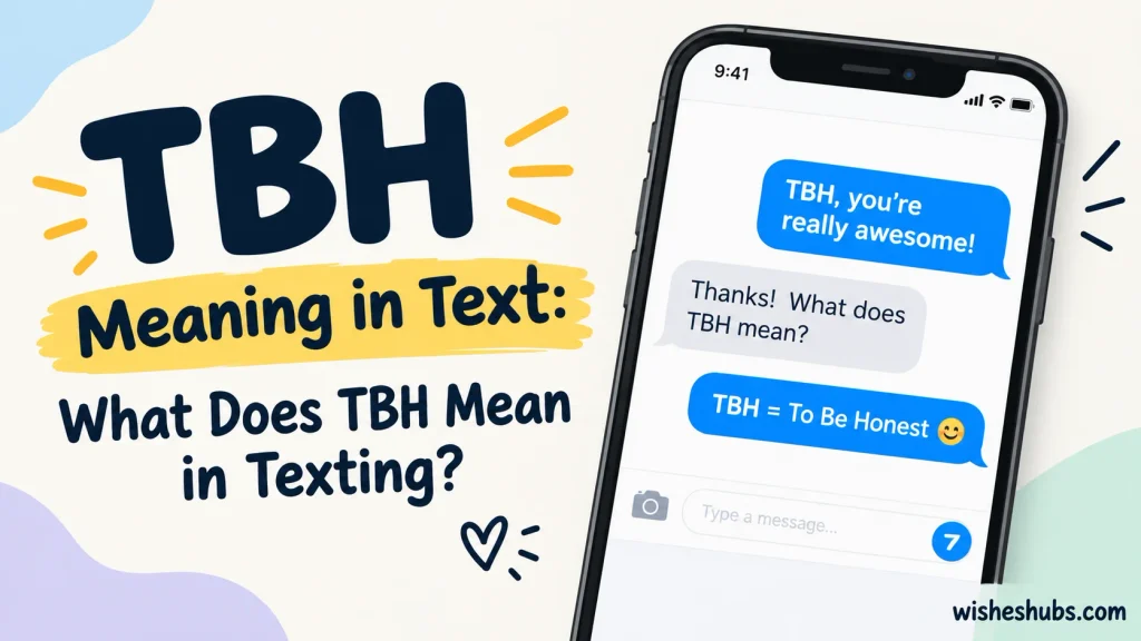 TBH Meaning in Text: What Does TBH Mean in Texting?
