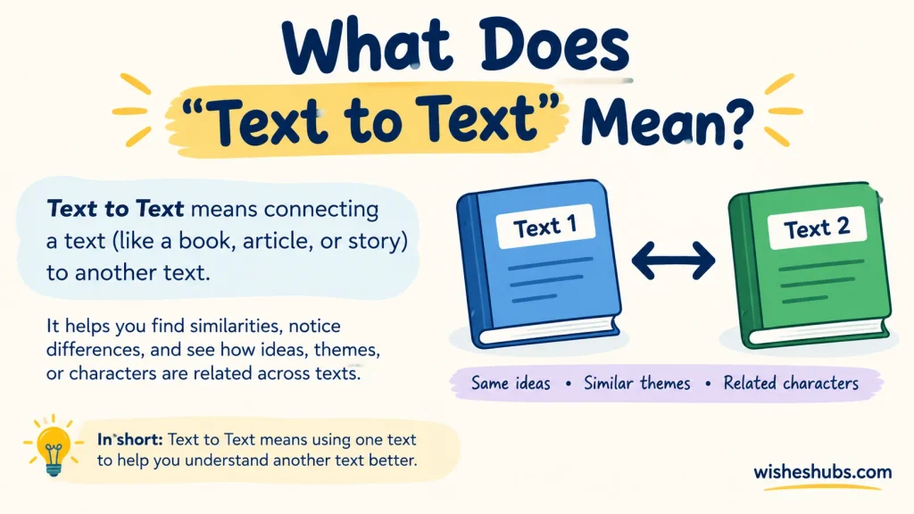 Text to Text Meaning: What Does “Text to Text” Mean?