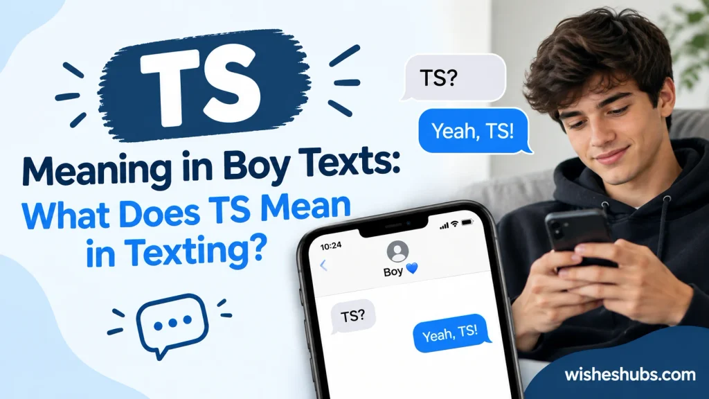 TS Meaning in Boy Texts: What Does TS Mean in Texting?