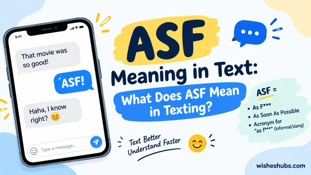ASF Meaning in Text: What Does ASF Mean in Texting?